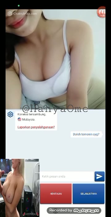 Ome tv cewe Malay cantik mulus