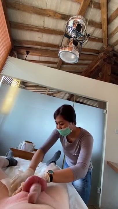 Huge Cumshot at Waxing