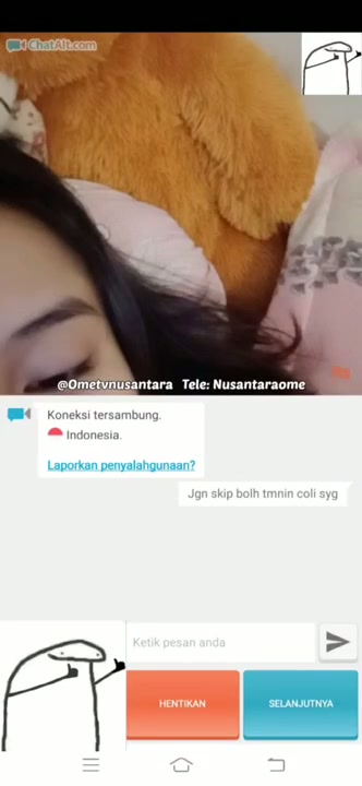 Ome Tv Meki becek makin sange.mp4