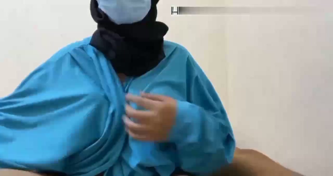 Hijab masker di ewe tetangga saat suami kerja