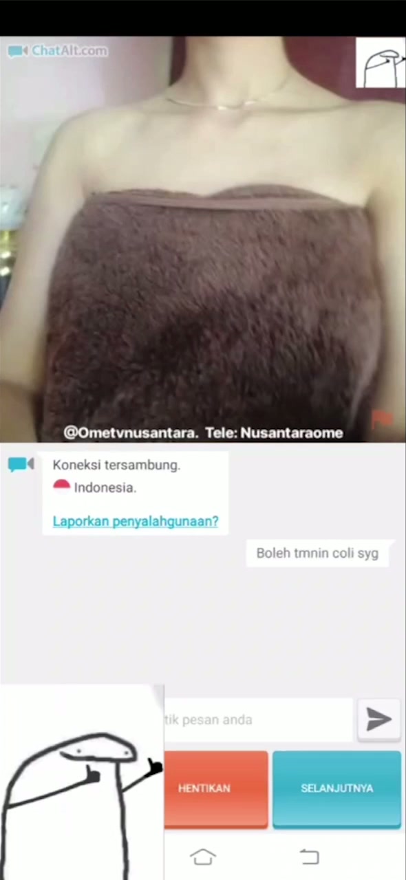 Ometv abg tobrut abis mandi lanjut colmek.mp4