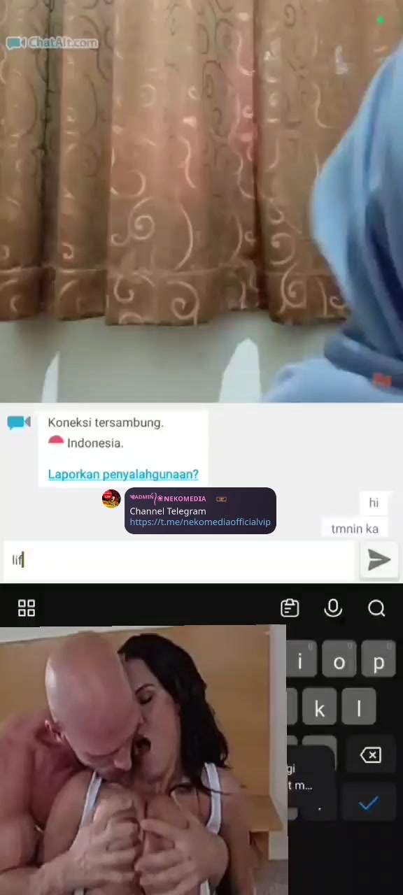 Ukhti jilbab biru pamer belahan - ( https://t.me/nekometv)